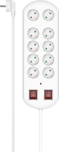 Hama 10-Way Surge Protected Power Strip
