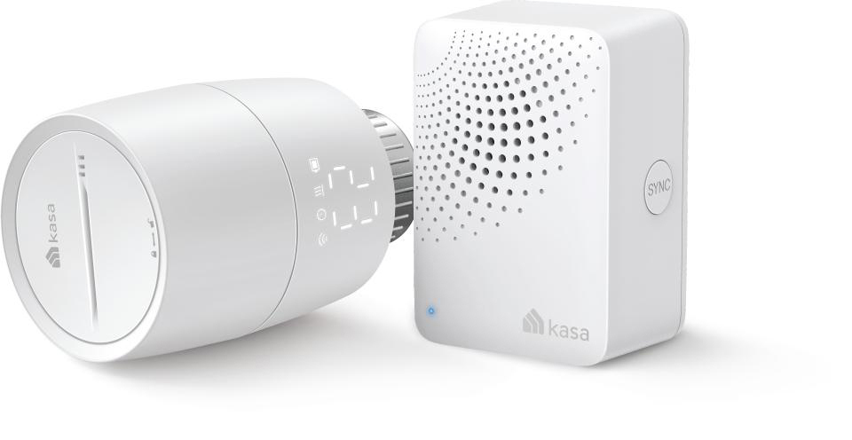 Weiß TP-LINK Starter Kasa Thermostatisches KE100 Smart Kit, Heizkörperventil