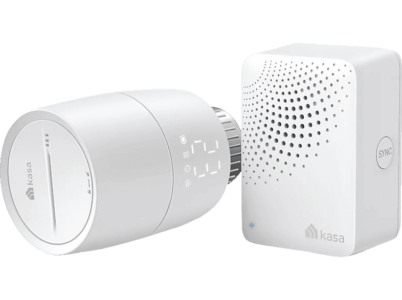 TP-LINK Kasa KE100 Starter Thermostatisches Weiß Smart Heizkörperventil Kit