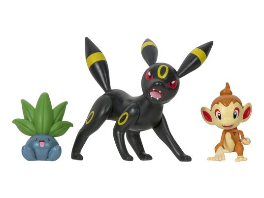 JAZWARES Pokémon: Panflam, Myrapla, Nachtara - Dreierpack - Sammelfigur (Mehrfarbig)