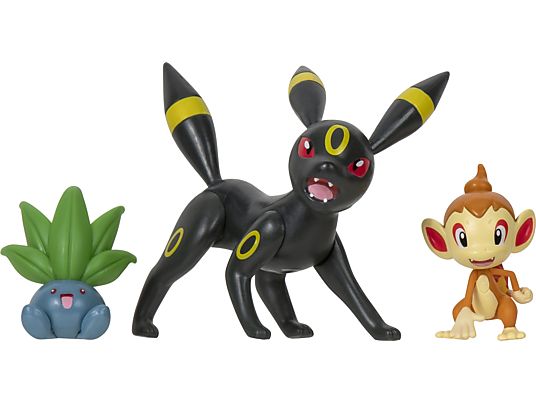 JAZWARES Pokémon : Panflam, Myrapla, Nachtara - lot de trois - Figurine de collection (Multicolore)