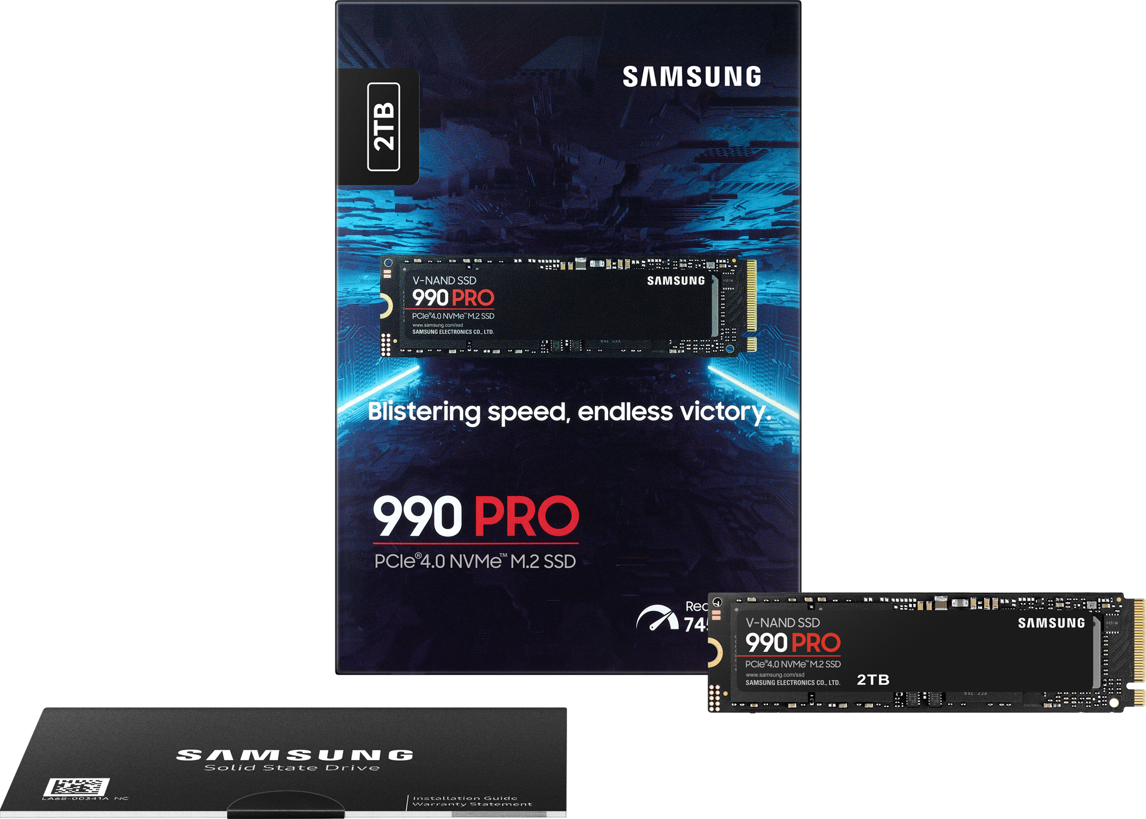 内蔵型SSD Samsung 990 PRO 2TB M.2 SSD SAMSUNG 990 PRO NVMe M.2 SSD | Festplatte (SSD, 2 TB, Schwarz