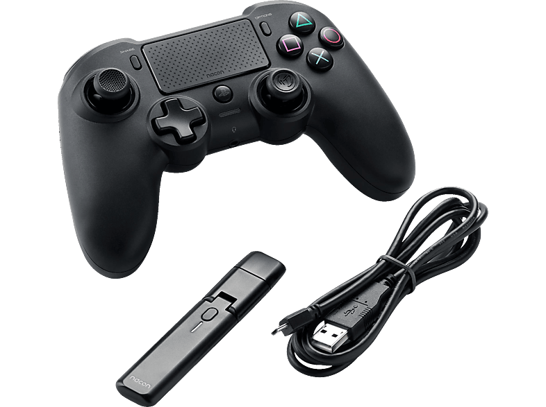 NACON PS4 Controller Asymmetric Wireless OFF.LIZENZIEIERT schwarz Controller  Schwarz für PlayStation 4, PC PlayStation 4 Controller | MediaMarkt