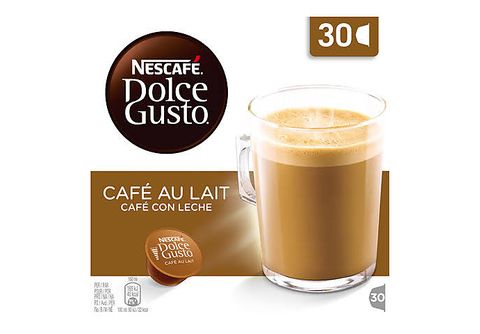 Cápsulas monodosis  Nescafé Dolce Gusto Magnum Café Leche, Robusta, 30  Unidades
