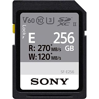 SONY SF-E256 - Scheda di memoria SDXC  (256 GB, 270 MB/s, Nero)