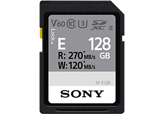 SONY SF-E128 - Scheda di memoria SDXC  (128 GB, 270 MB/s, Nero)