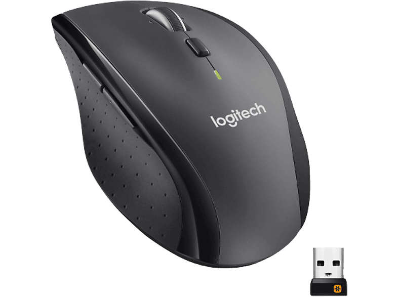 LOGITECH M705 Marathon Kabellose Maus, USB-Empfänger, Schwarz; PC Maus