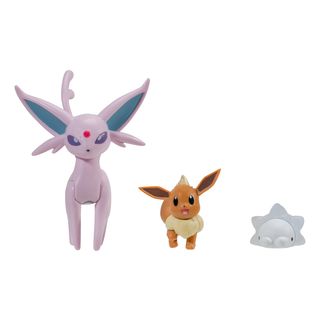 JAZWARES Pokémon: Evoli #1, Snomnom, Psiana - Confezione tripla - Personaggi da collezione (Multicolore)