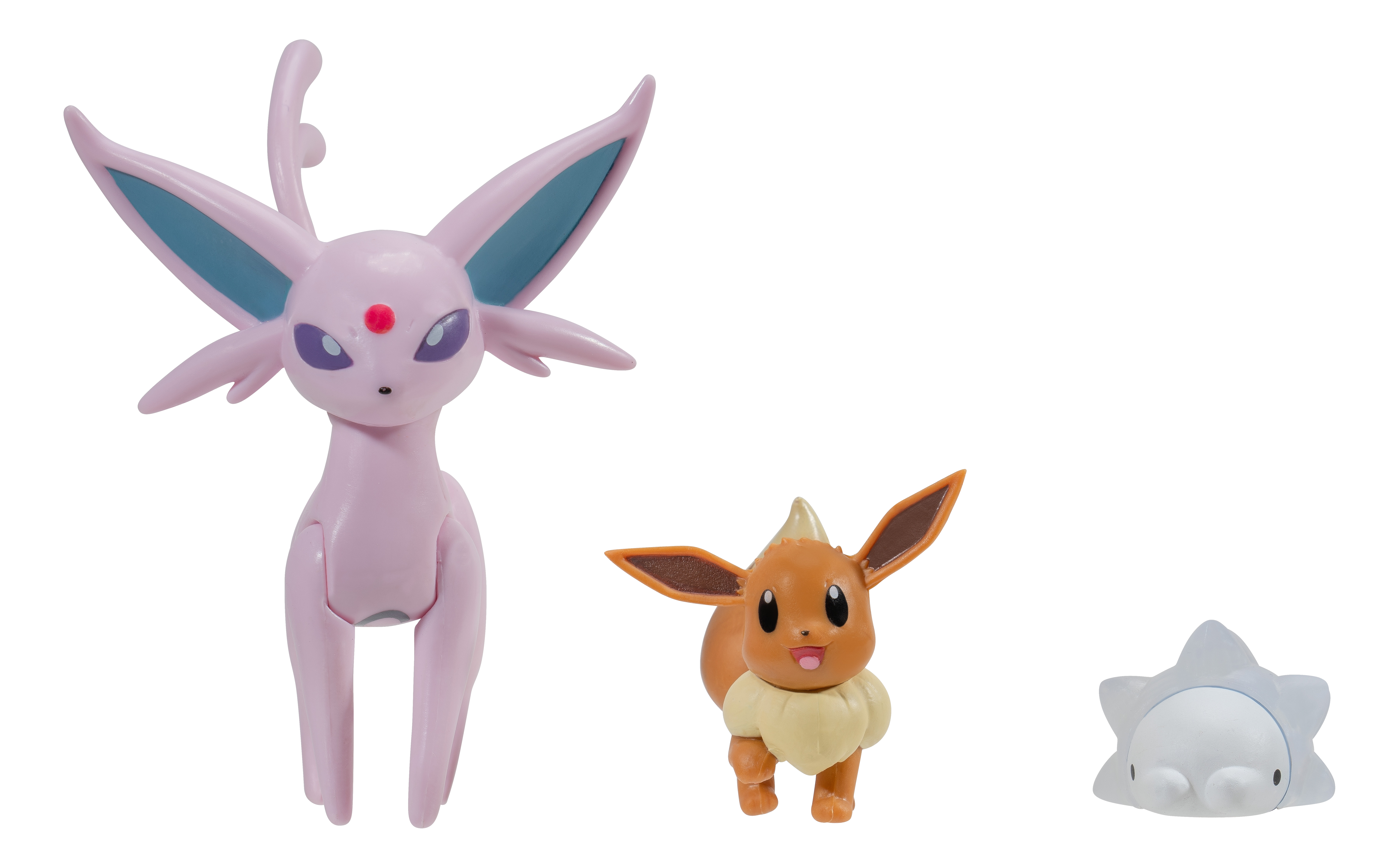 JAZWARES Pokémon: Evoli #1, Snomnom, Psiana - Dreierpack - Sammelfigur (Mehrfarbig)