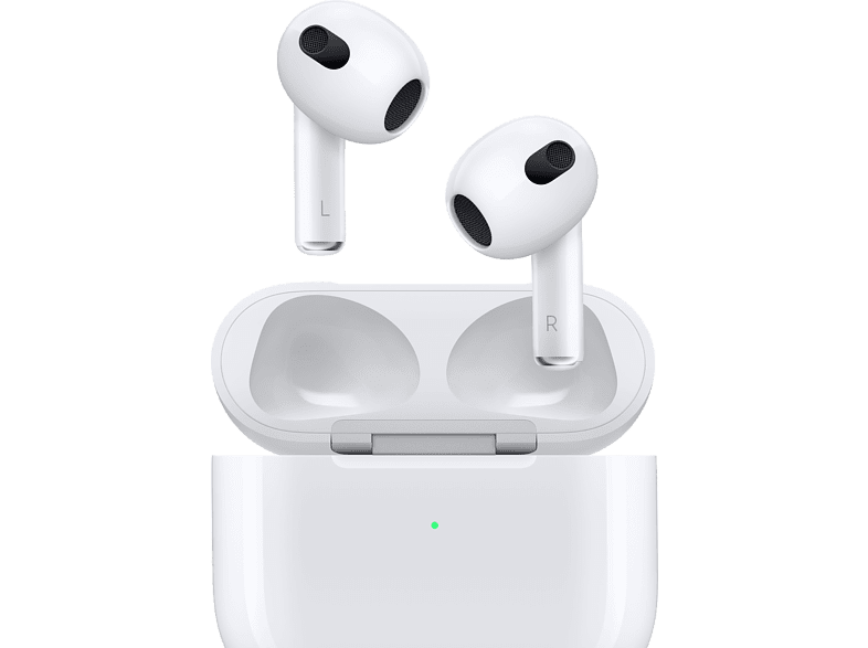 Apple AirPods (2022 3ª gen), Inalámbricos, Bluetooth®, Estuche Carga no  Inalámbrica, Chip H1, Siri, Blanco