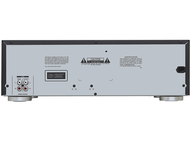 Teac AD-850-SE CD- & Kassettenspieler mit USB, Schwarz — Foto 2 von 3