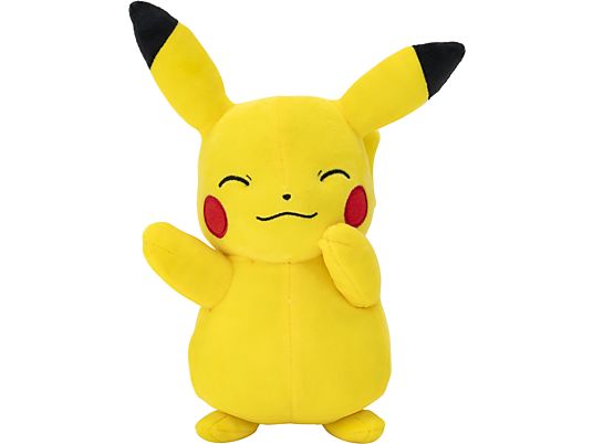JAZWARES Pokémon: Pikachu #6 - Plüschfigur (Gelb/Rot/Schwarz)