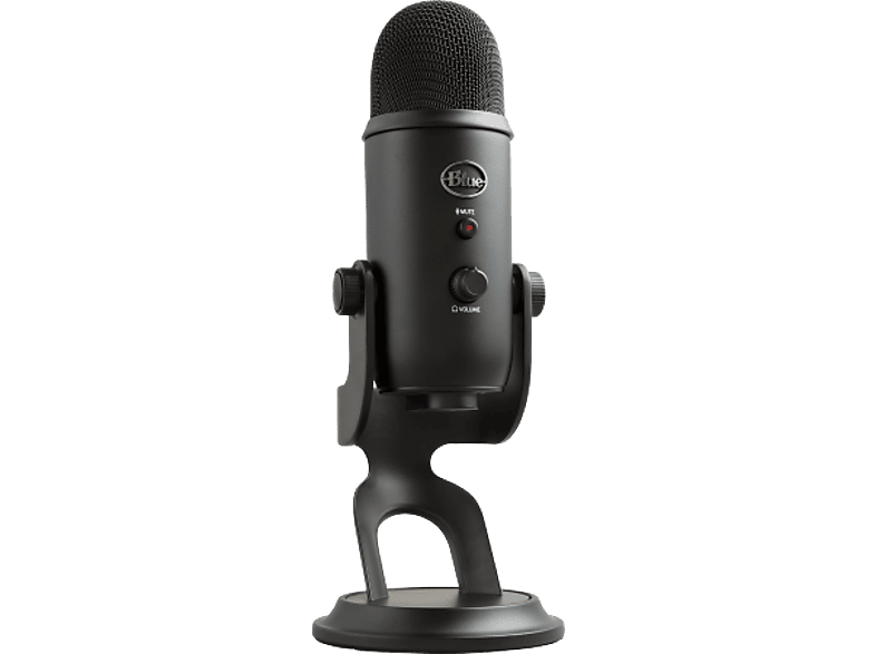Blue Microphones G Yeti Premium USB-Mikrofon mit mehreren Richtcharakteristiken und Blue VO!CE, Schwarz; USB-Gaming-Mikrofon
