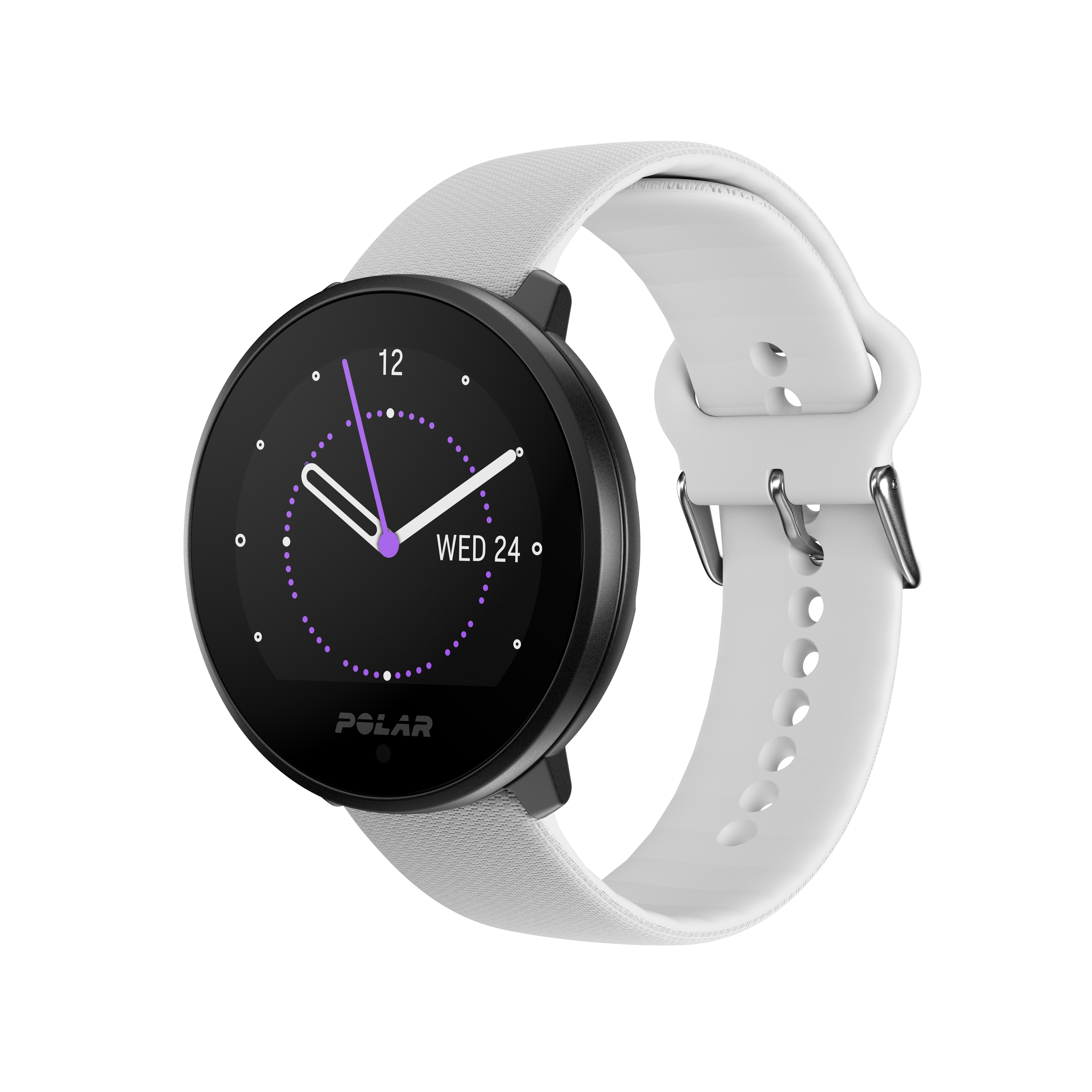POLAR Unite Smartwatch Glasfaserverstärktes Polymergehäuse Silikon, 130 - 210 mm, Weiß
