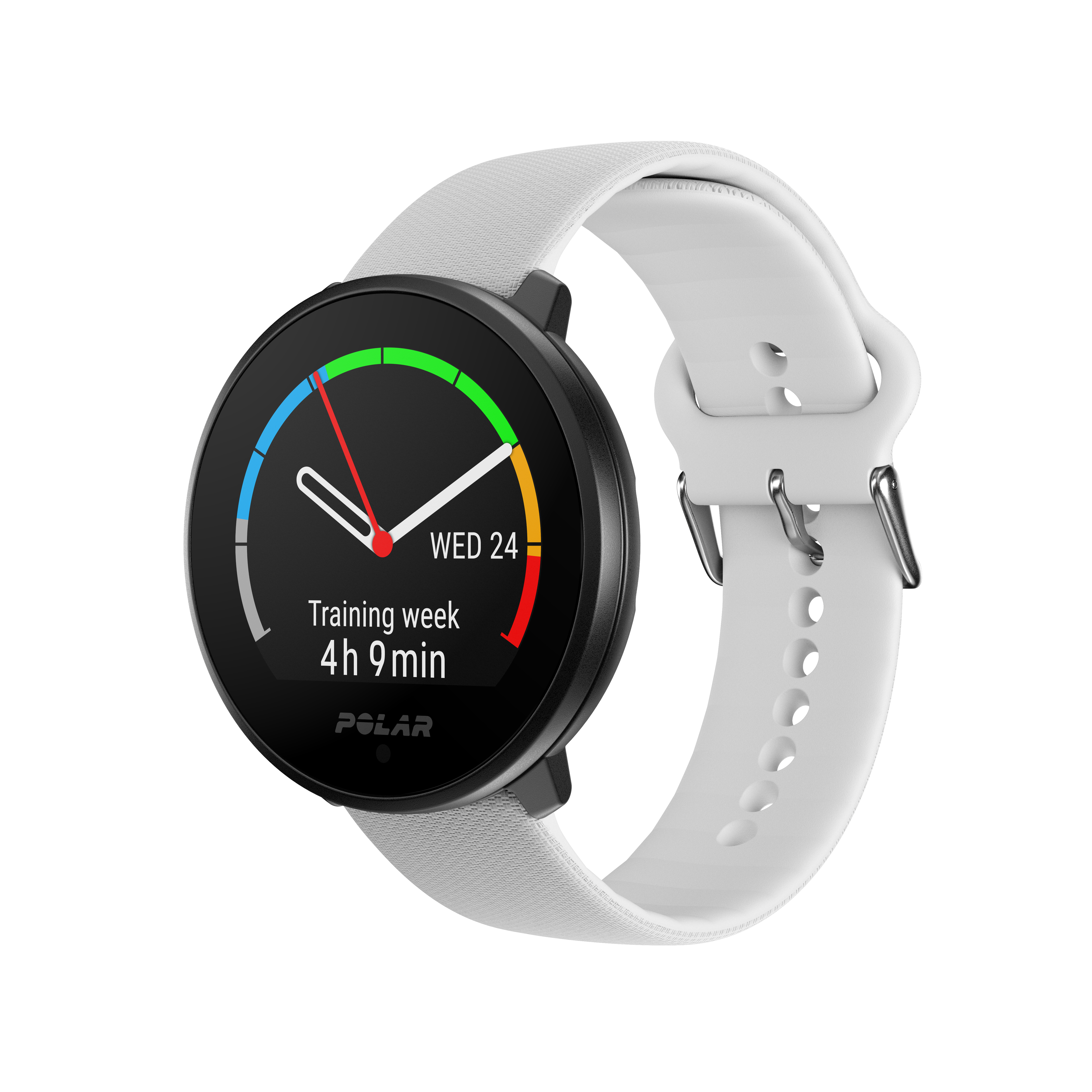 POLAR Unite Smartwatch Glasfaserverstärktes Polymergehäuse Silikon, 130 - 210 mm, Weiß