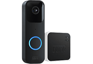 BLINK Video Doorbell mit Sync Module 2, Bewegungserfassung, 2-Wege-Audio, Kabellos/Kabelgebunden, Schwarz