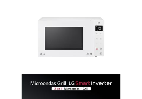 Microondas  LG MH6336GIH, 1000W, Grill, 23L, Blanco