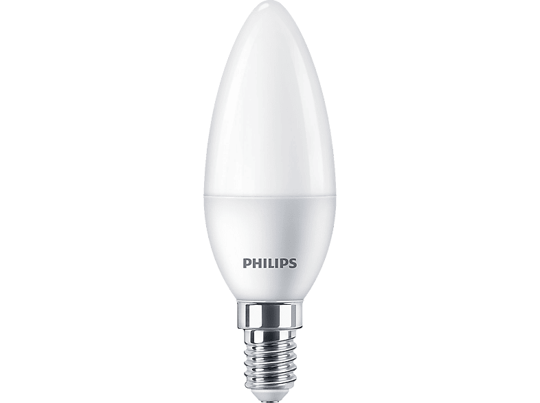 PHILIPS LED izzó gyertya, E14, 40W, matt, hideg fehér (929002977955)