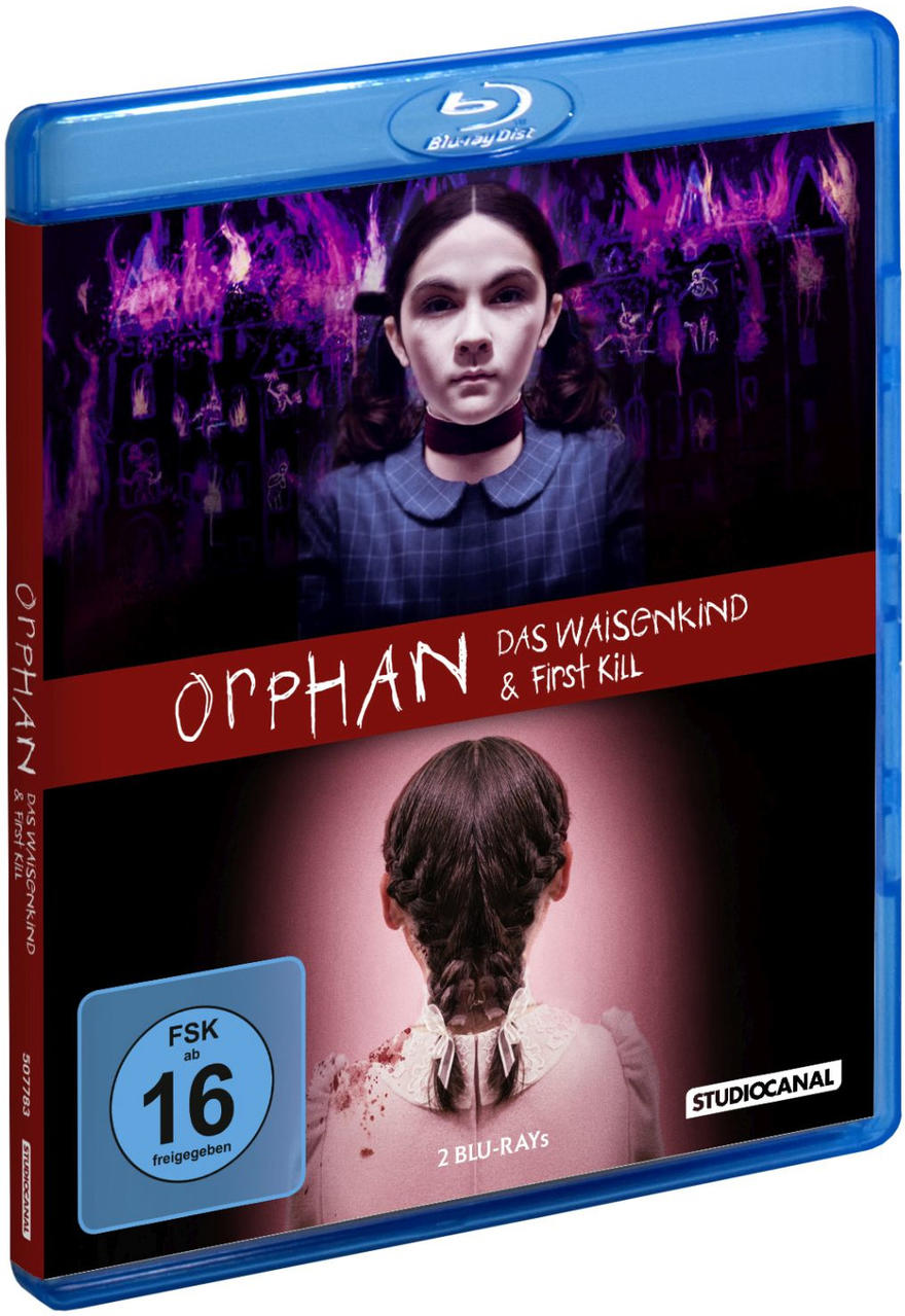 Blu-ray-Disc-Hülle mit einem Filmplakat mit einem Mädchen.