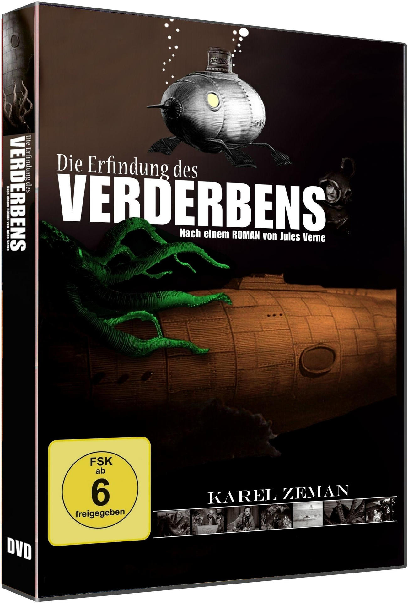 DVD-Hülle, Filmplakat mit U-Boot und grünen Tentakeln im Vordergrund.