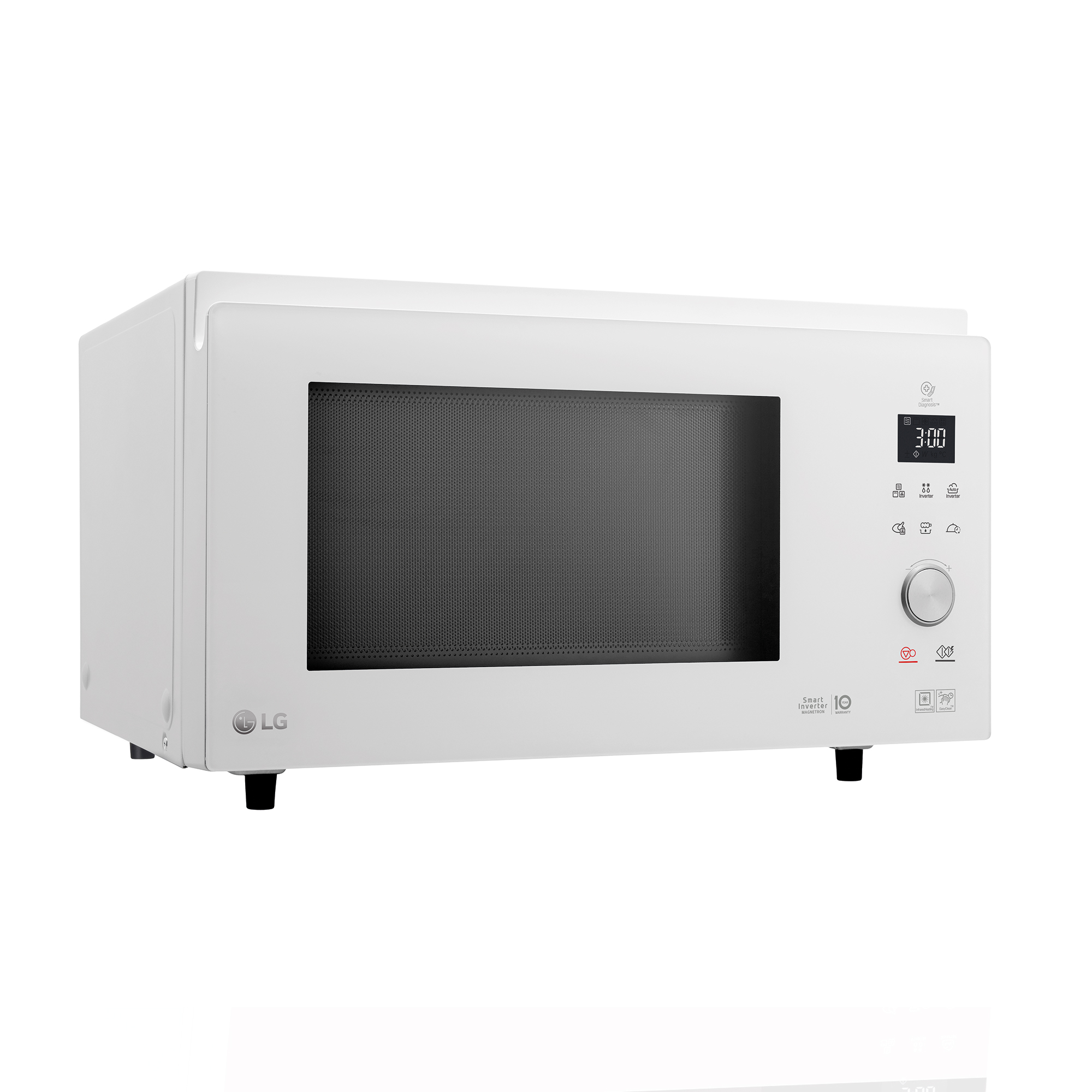 Microondas - LG MJ3965BPH, 39 L, Horno 4 en 1, Tecnología Smart Inverter