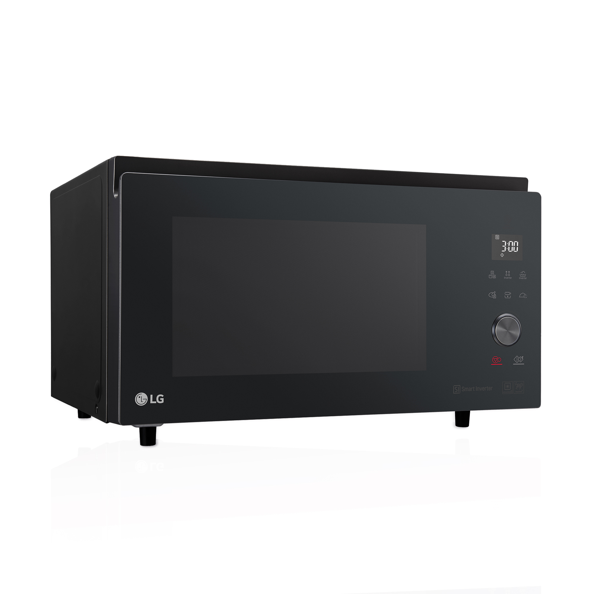 Microondas - LG MJ3965BPS, 39 L, 4 en 1, Horno, Grill, Multifunción