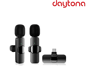 DAYTONA K9 Type-C Wireless Çiftli Yaka Mikrofonu_0