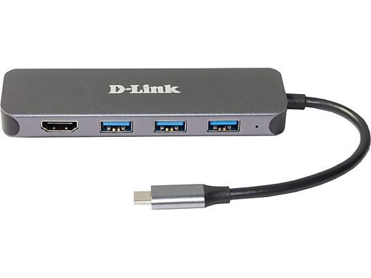 DLINK DUB-2333 - USB-Hub (Grau)