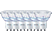 PHILIPS (LIGHT) Dimbar LED-spot 50W GU10  - Varmvitt ljus (6-pack)