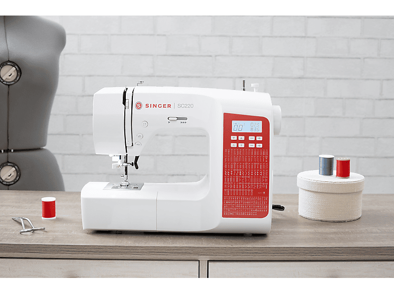 Thumbnail - SINGER SC220-Red Freiarm-Nähmaschine