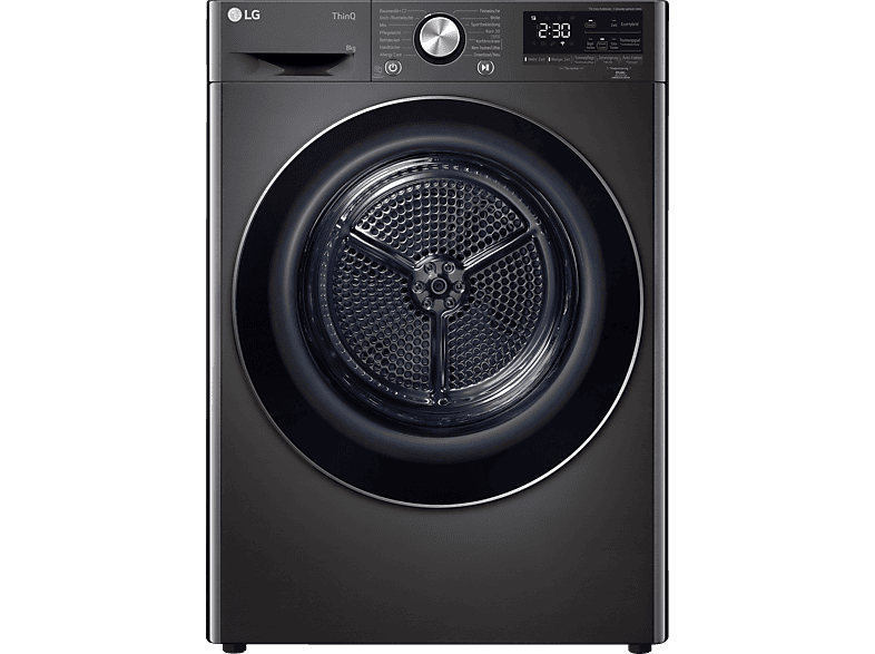 Wärmepumpentrockner LG RT80V9B Wärmepumpentrockner Vivace (8 kg, A+++,  Schwarz) Wärmepumpentrockner A+++ | MediaMarkt