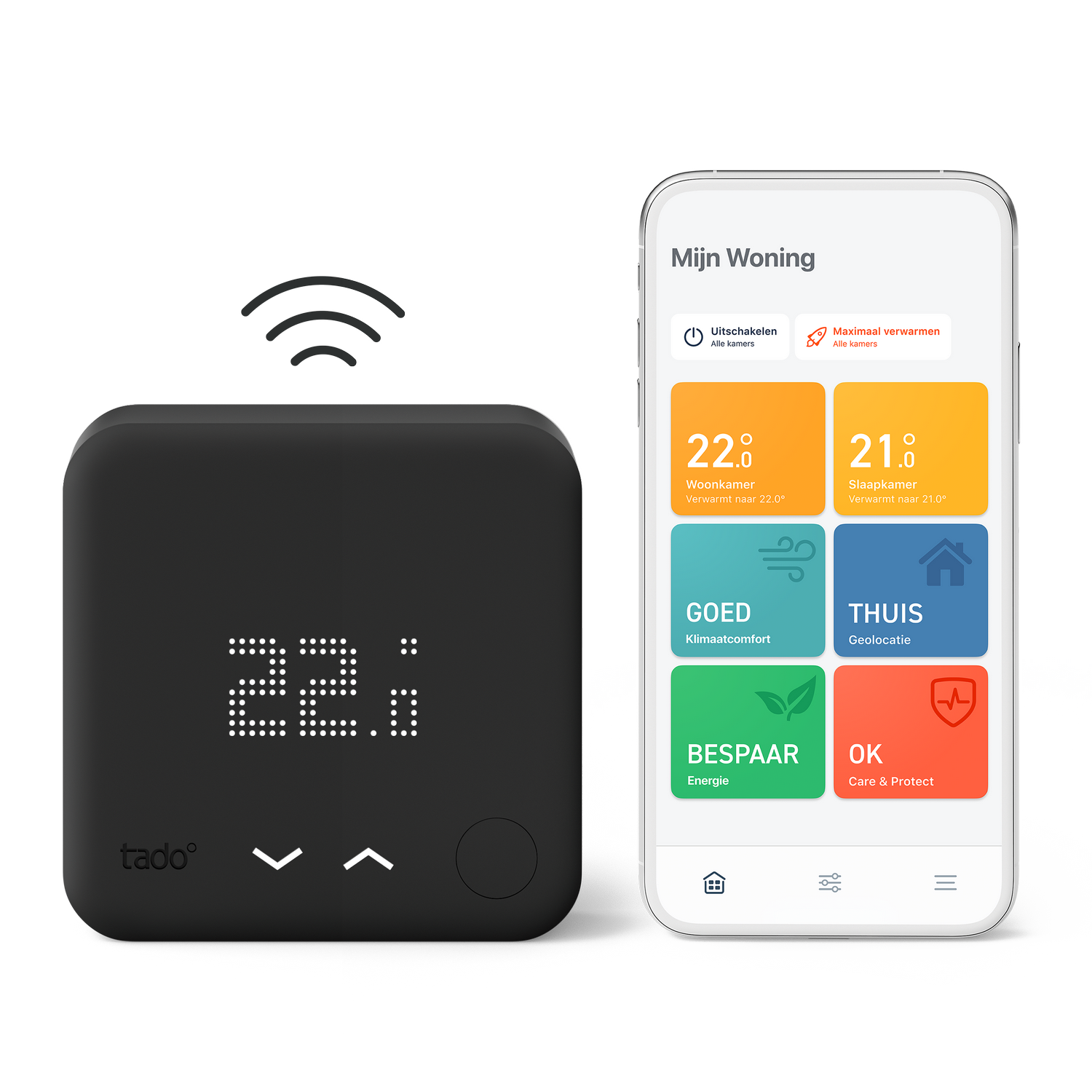TADO Slimme Thermostaat V3+ Starterskit - Draadloze variant - Zwart