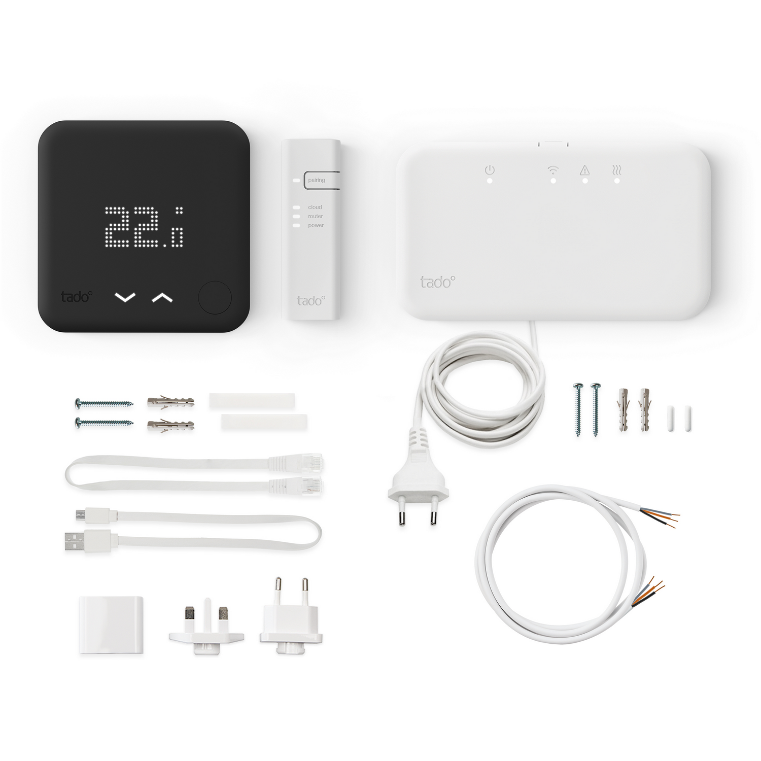 TADO Slimme Thermostaat V3+ Starterskit - Draadloze variant - Zwart