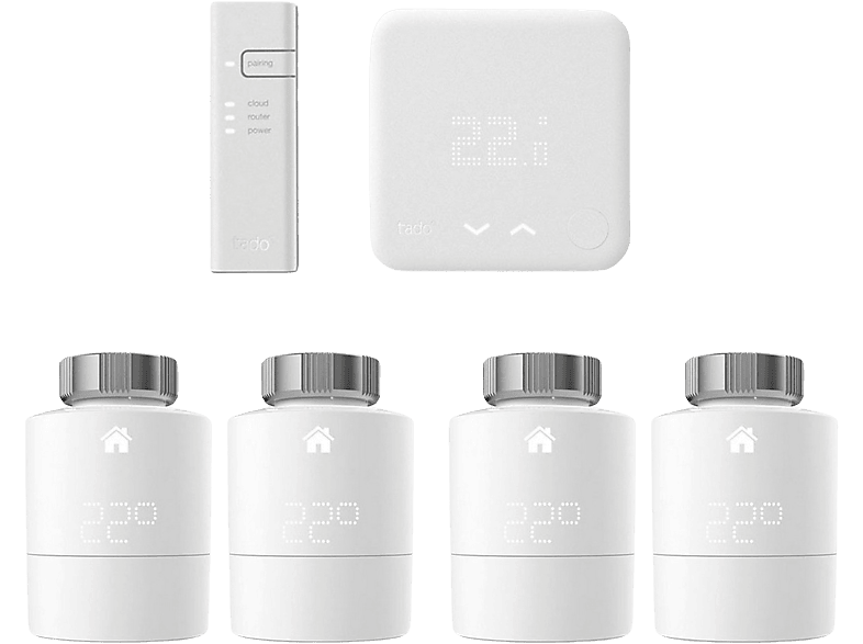 Tado Bedrade Slimme Thermostaat V3+ & Srt 4-pack