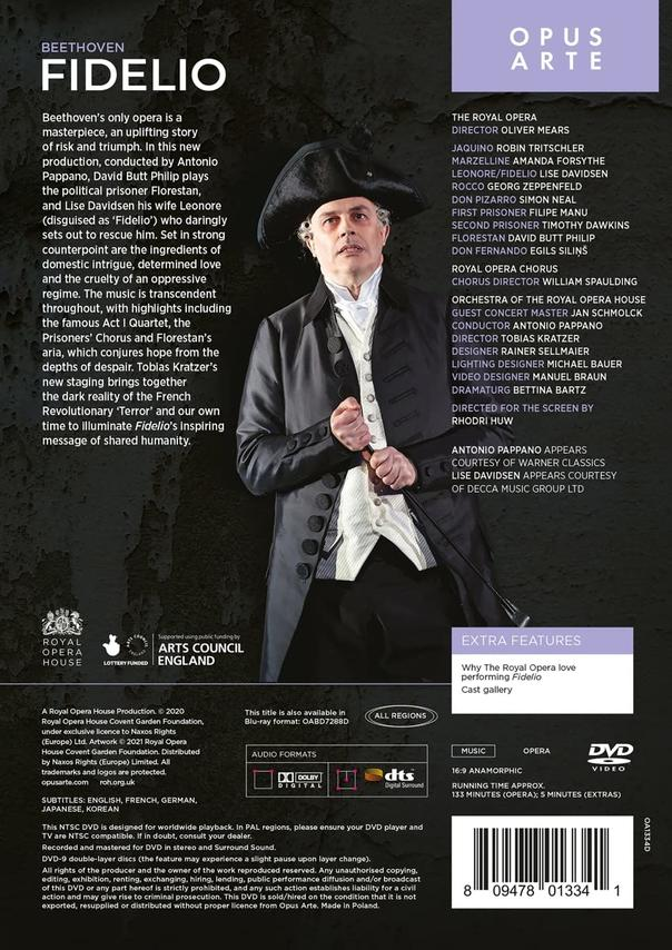 Various Artists, Royal Opera Chorus, Of The Royal (DVD) Orchestra House Fidelio Beethoven: - - Opera