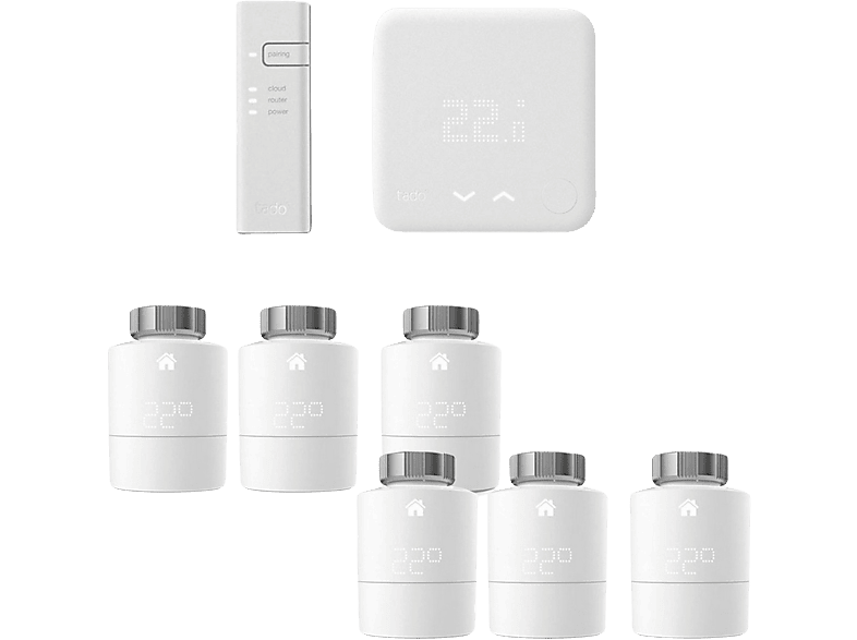 Tado Bedrade Slimme Thermostaat V3+ & Srt 6-pack