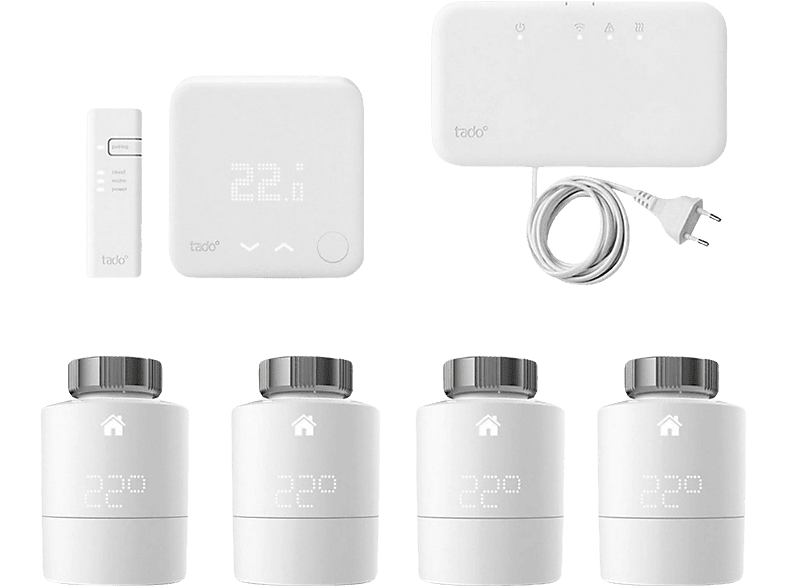 Tado Draadloze Slimme Thermostaat V3+ & Srt 4-pack