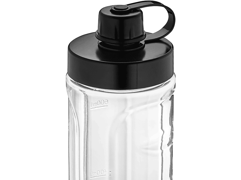 WMF 04.1650.0071 KÜCHENminis Smoothie-to-go Standmixer Deep black (300 Watt, 0.6 l)