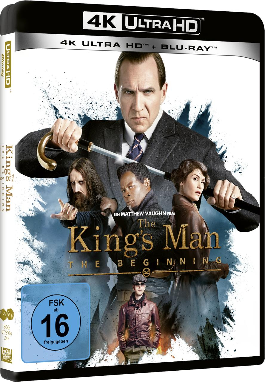 The King's Man Blu-ray-Cover mit Darstellern, ein Filmplakat-Design.