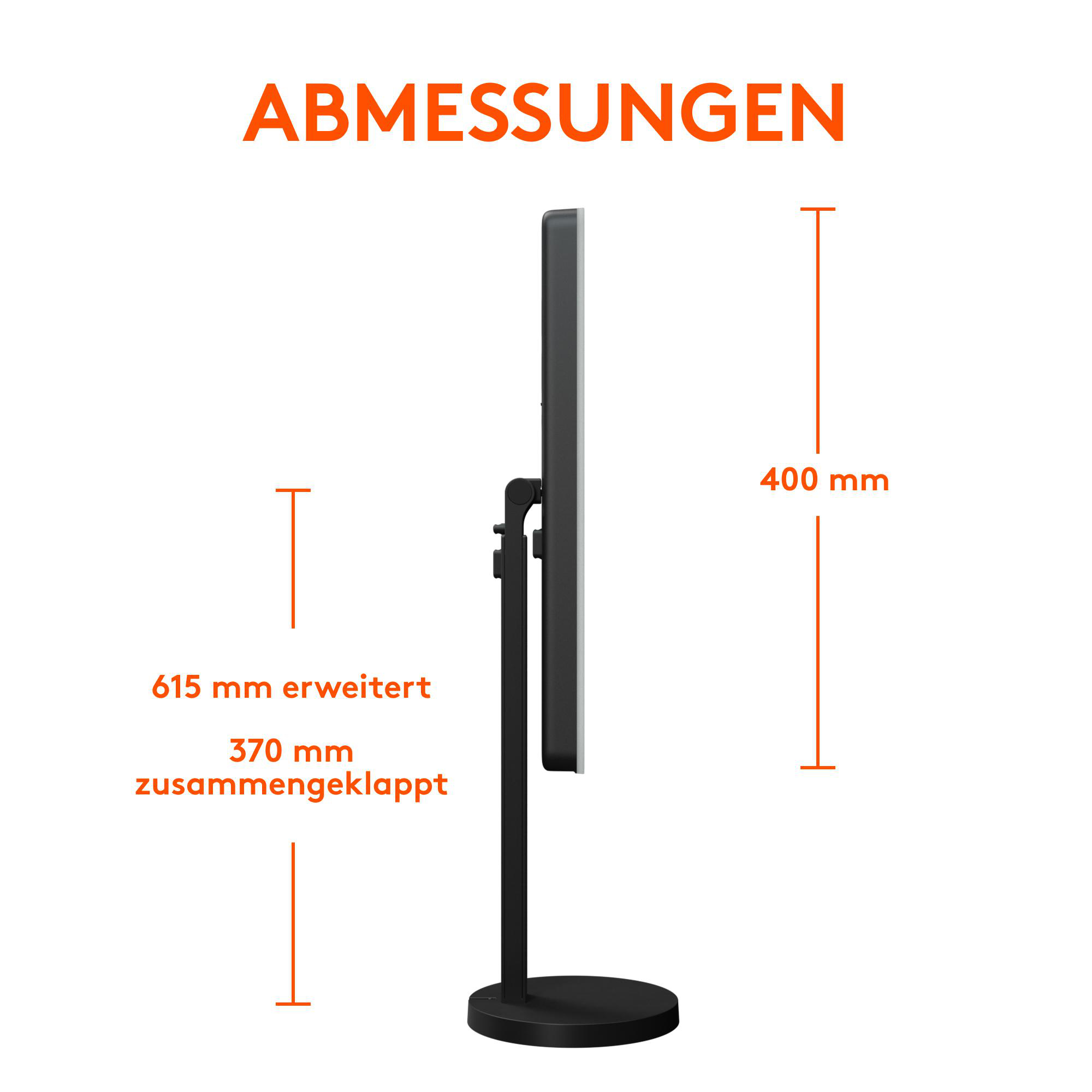 LOGITECH Litra Beam Streaming Lampe, 2700–6500K, 400 Lumen, USB-C, 93 CRI, Schwarz