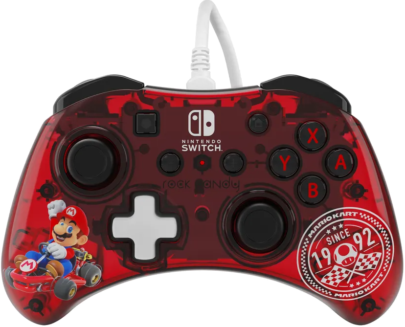 PDP Rock Candy Nintendo Switch Controller Mario Kart (500-181-MAKT)