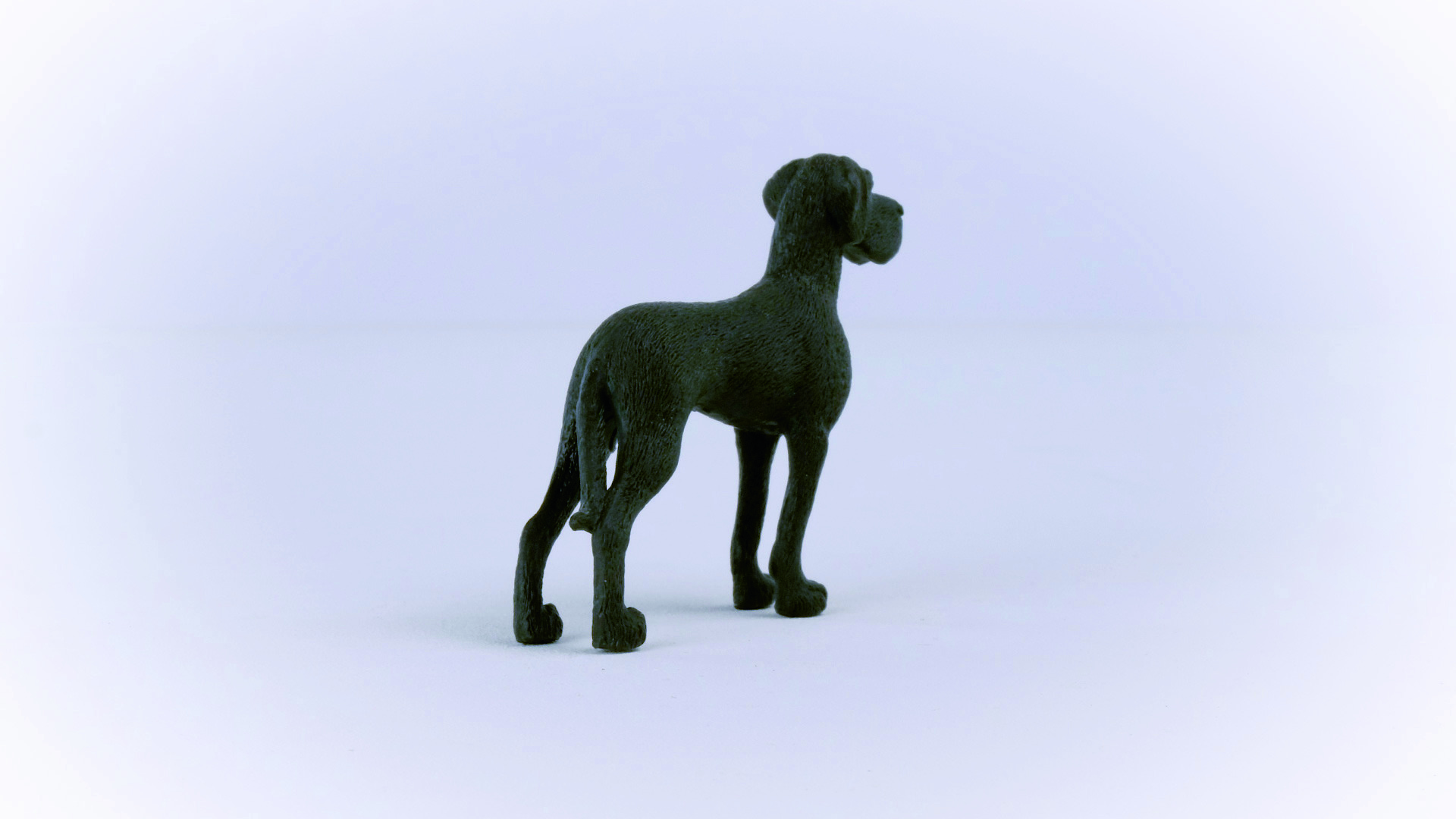 SCHLEICH 13962 Dänische Spielfigur Dogge Schwarz