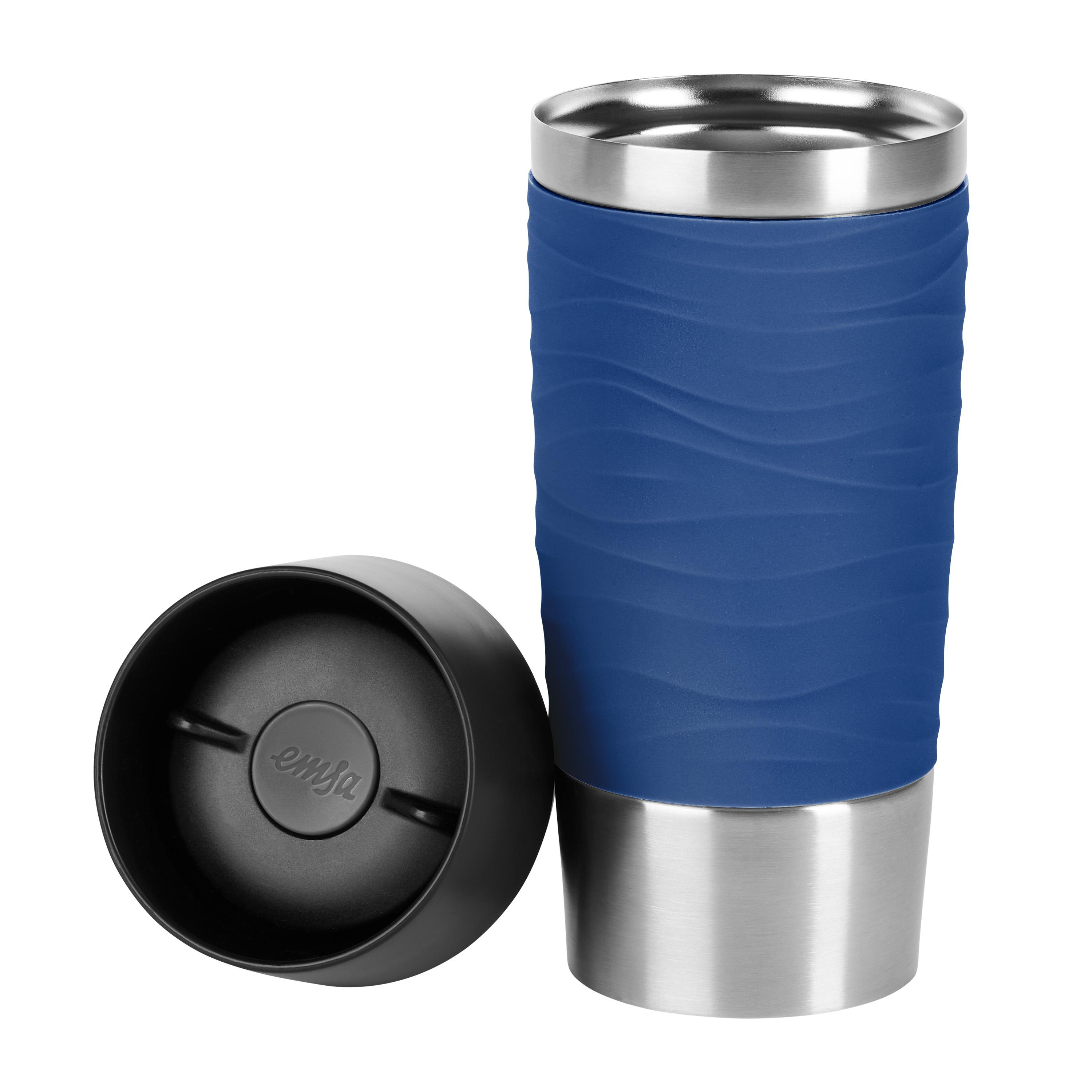 EMSA N20109 Travel Mug Waves Isolierbecher Blau
