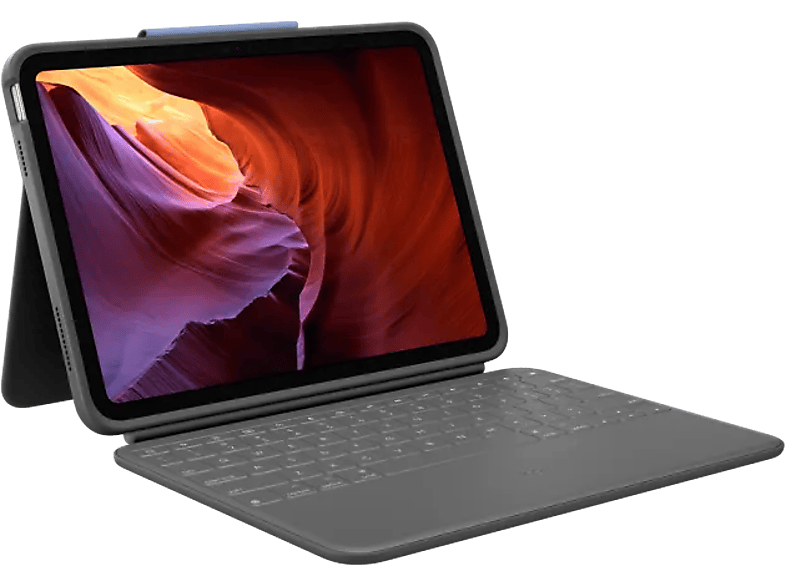 Logitech Rugged Combo Apple iPad (2022) Toetsenbord Hoes AZERTY