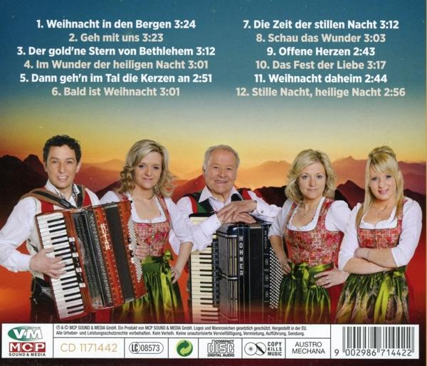 Rückseite einer CD-Hülle mit Bandmitgliedern und Text.