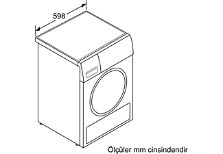 BOSCH WQG241A0TR 9 Kg Isı Pompalı Kurutma Makinesi Beyaz_5