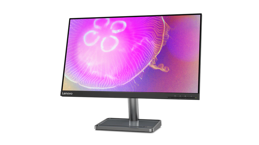 Monitor - Lenovo L24q-35, 23.8" QHD, 6 ms, 75 Hz, 1x HDMI 1.4, 1x DP 1.2, Altavoces integrados, Negro