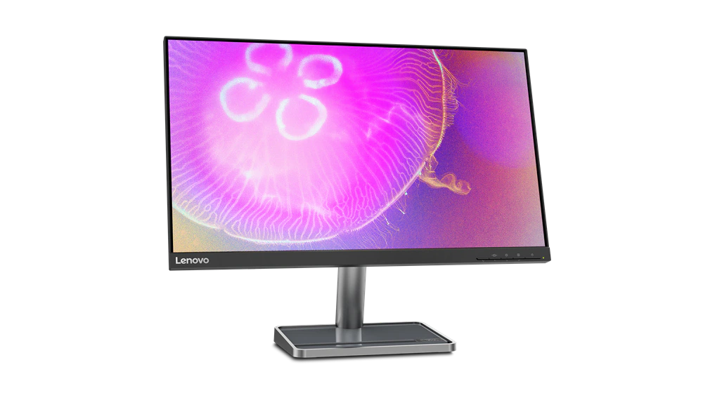 Monitor - Lenovo L24q-35, 23.8" QHD, 6 ms, 75 Hz, 1x HDMI 1.4, 1x DP 1.2, Altavoces integrados, Negro