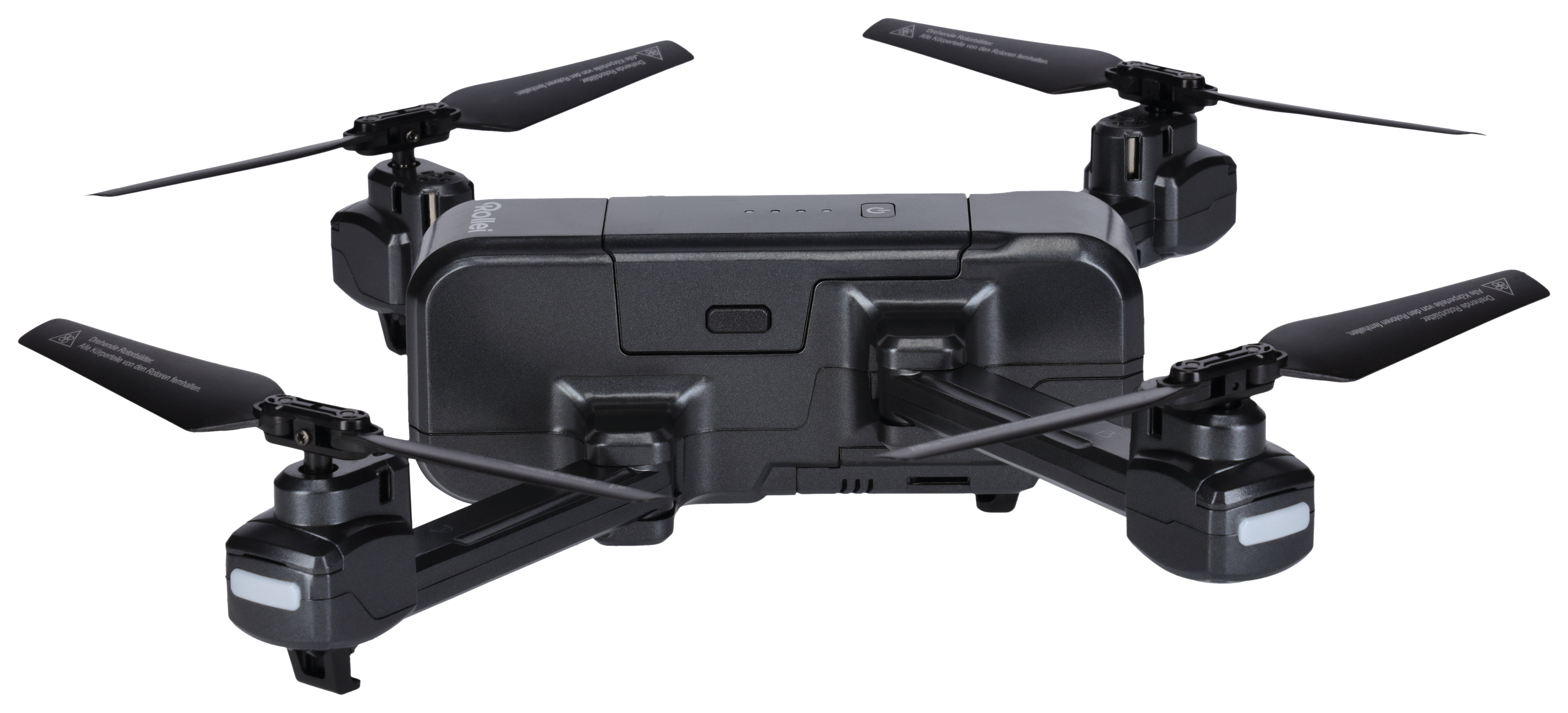 ROLLEI Fly 100Pro faltbare Drohne mit GPS, Schwarz