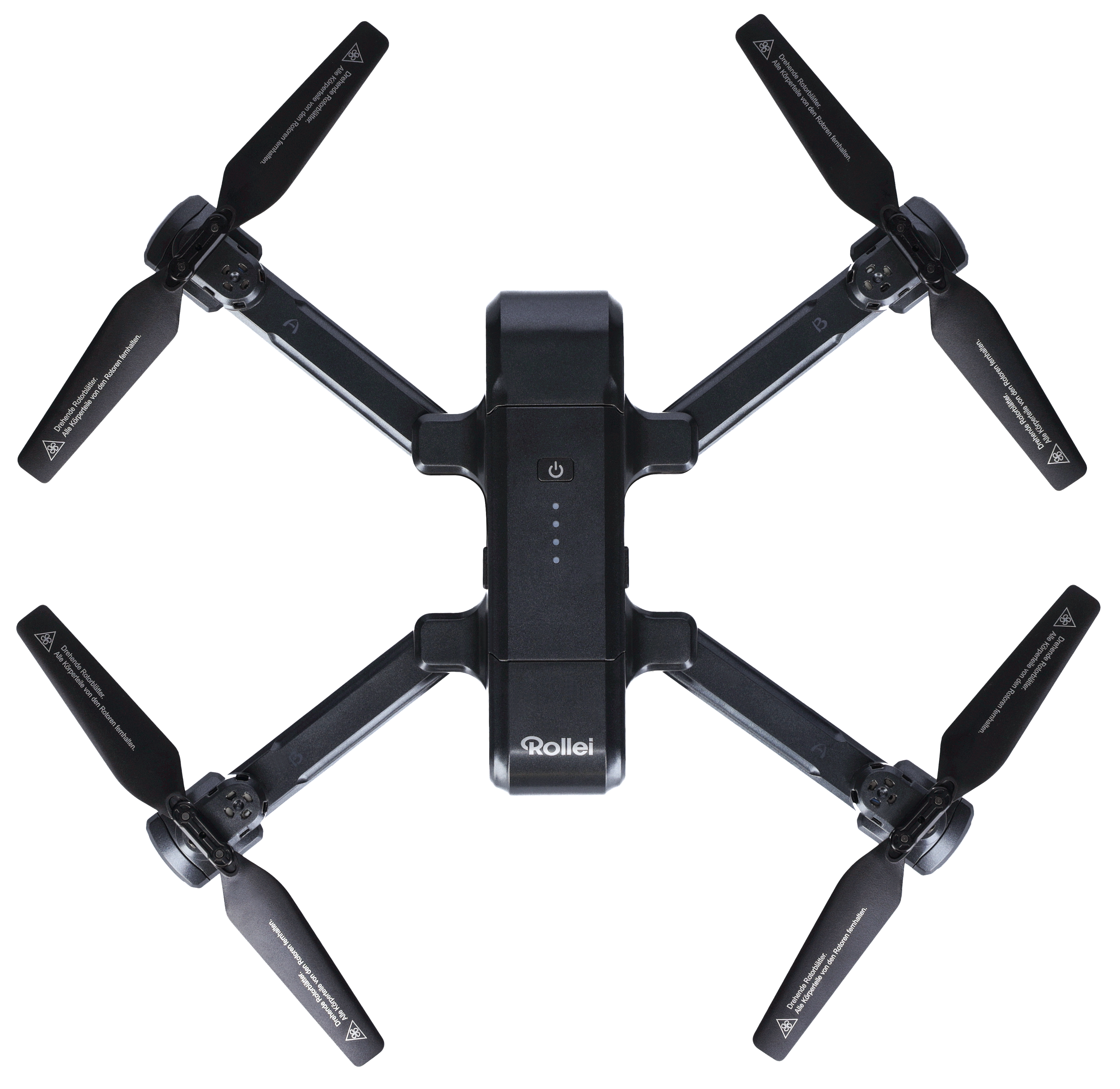 ROLLEI Fly 100Pro faltbare Drohne mit GPS, Schwarz